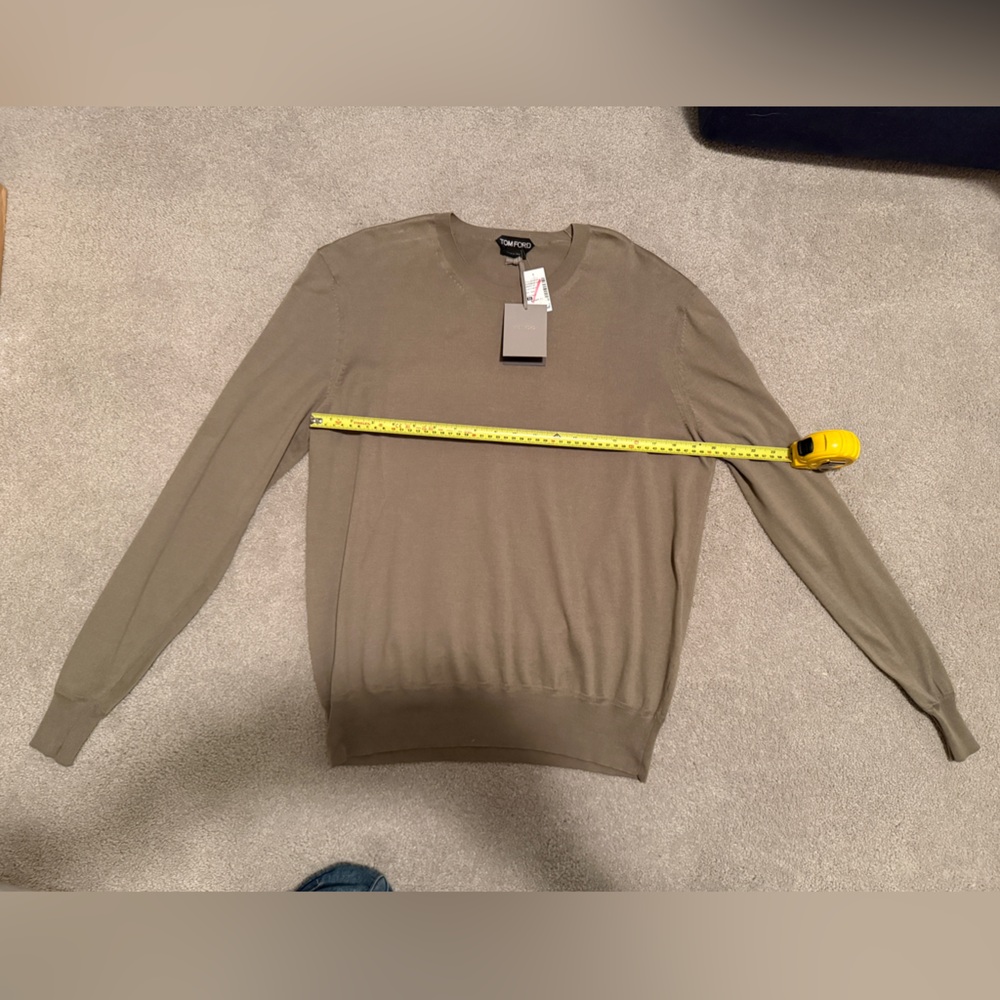 Tom Ford Men's Beige Crewneck Sweater - Picture 16 of 16